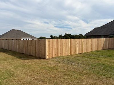Seamless Residential Wooden Privacy Fence
