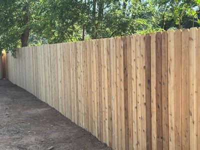 Tall Wood Privacy Fence