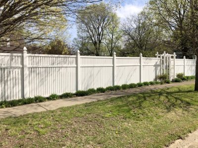 White Vinyl Fence